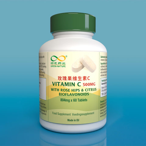 Vitamin C 500mg & Rose Hips (60 tablets)<br>玫瑰果維生素C片<br>MeiGuiGuoWeiShengSu C