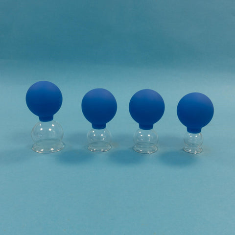 Glass Cupping set with silicone ball<br>撥筋拔罐(4個)<br>BōJīnBáGuàn