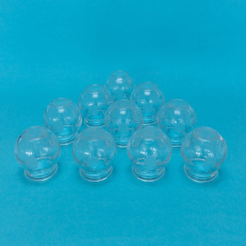 Glass Cup 10pcs (3.8x5cm)<br>玻璃火罐<br>BoLiHuoGuan