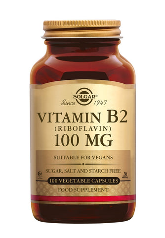 Vitamin B2 100 mg (100 vegicaps)<br> 维生素B2<br>WeiShengSu B2